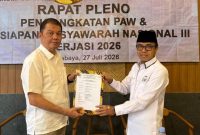 Rapat Pleno yang dipimpin langsung oleh Mohammad Ali, selaku Dewan Pendiri sekaligus Sekretaris Jenderal (Sekjen) Aptaksindo