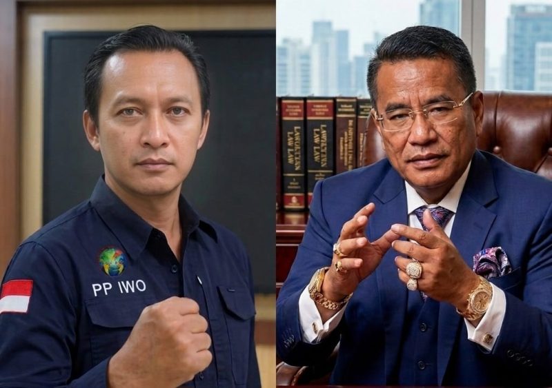 Ketua Umum IWO Dwi Christianto (kiri)