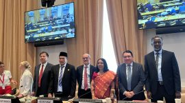 Ketua BPKN RI Mufti Mubarok dalam Sidang Intergovernmental Group of Expert (IGE) on Consumer Protection Law and Policy ke-9 yang diselenggarakan oleh United Nations Conference on Trade and Development (UNCTAD) di Jenewa, Swiss, pada 6–9 Juli 2026.