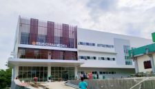 Kondisi pembangunan RSUD Cerah Medika di Nias Barat yang masih berjalan. 