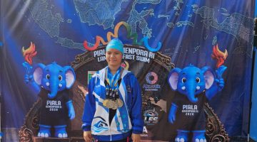 Perenang Muda Tulang Bawang Sabet Empat Medali di Kejuaraan Renang Nasional Piala Kemenpora RI 2026