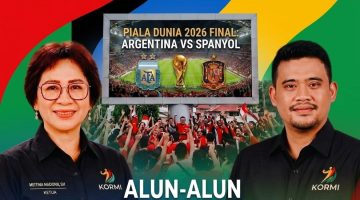 Momen Tepat Eratkan Persaudaraan Warga Ono Niha, Kormi Nias Selatan Ajak Warga Nobar Piala Dunia