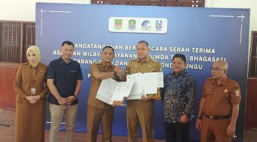 Penyerahan Aset Perumda Tirta Bhagasasi Kepada Perumda Tirta Patriot Rampung