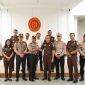 Jajaran Polres Nias Selatan saat kunjungi Kejaksaan Negeri Nias Selatan