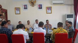 Suasana kunjungan kerja Kapolres Nias Selatan ke DPRD Nias Selatan 