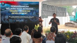 Menko Bidang Infrastruktur dan Pembangunan Kewilayahan RI, Agus Harimurti Yudhoyono saat datang ke kota Bekasi
