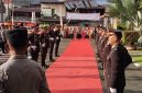 Prosesi penyambutan pada Sertijab Kapolres Nias Selatan 