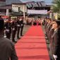 Prosesi penyambutan pada Sertijab Kapolres Nias Selatan 