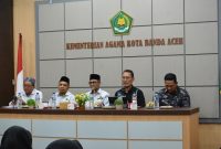 Kemenag Kota Banda Aceh bekerja sama dengan Densus 88 Antiteror memberikan pembinaan wawasan kebangsaan dan moderasi beragama kepada 60 ASN
