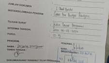Tandaterima surat laporan pengaduan ke Dewas KPK