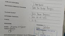 Tandaterima surat laporan pengaduan ke Dewas KPK 