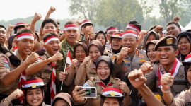 Sebanyak 11.000 peserta mengikuti Apel Kebangsaan di Monas bertajuk “Jaga Jakarta untuk Indonesia” yang dipimpin Pangdam Jaya dan Kapolda Metro Jaya.