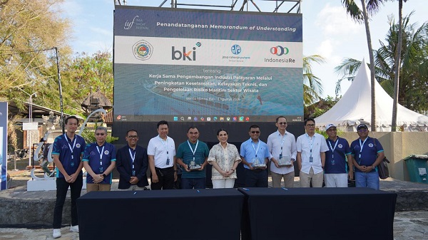 BKI memperkuat keselamatan pelayaran wisata melalui kerja sama strategis dengan INSA, Jasaraharja Putera, Reasuransi Indonesia Utama dan pelaku industri di IYF 2026.