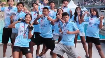 Pada laga final kategori U15, tim Cucut Underwater Hockey harus puas membawa pulang medali perak setelah tak mampu meraih kemenangan dari Tim Malaysia.
