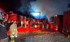 Genset PLTD Meledak,  Damkar Satpol PP Nias Selatan Berhasil Padamkan Api