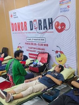 Aksi Sosial Indomaret, Donor Darah di Jakarta Kumpulkan 86 Kantong