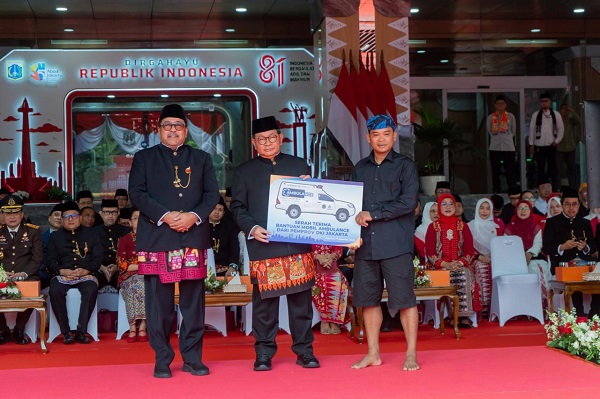 HUT ke-81 RI, PAM JAYA memperkuat kebersamaan 2.000 pegawai sekaligus mendukung penyerahan ambulans untuk meningkatkan akses kesehatan masyarakat Baduy.