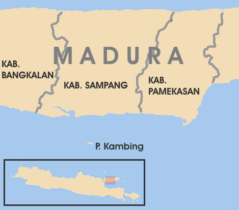 Peta Kepulauan Madura (Foto: Ist))