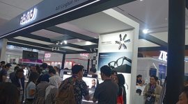 Booth AI Smart Glasses Rokid di DTI Series 2026. (Foto: Hab)