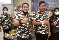Ketua DPD BAPERA Jabar Raden Andreas Nandiwardhana bersama Ketum Bapera Fahd El Fouz A. Rafiq  (Foto: Edar/Mediakarya)