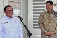 Gubernur DKI Pramono Anung bersama Purbaya Yudhi Sadewa. (Foto: Ist)