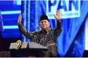 Presiden Prabowo saat memberikan sambutan  di acara HUT PAN di Jakarta. (Foto: Ist)
