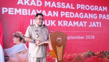 Wagub DKI Jakarta Rano Karno optimistis pembiayaan Bank Jakarta memperkuat modal pedagang Pasar Kramat Jati dan mendorong UMKM naik kelas.