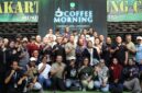 Coffee Morning Pangdam Jaya bersama insan media bertema “Satu Narasi, Satu Pengabdian: Mengawal Jakarta, Menjaga Indonesia” di Lapangan Tembak Falatehan, Makodam Jaya, Jakarta, Jumat (25/9/2026).