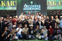 Coffee Morning Pangdam Jaya bersama insan media bertema “Satu Narasi, Satu Pengabdian: Mengawal Jakarta, Menjaga Indonesia” di Lapangan Tembak Falatehan, Makodam Jaya, Jakarta, Jumat (25/9/2026).
