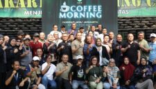 Coffee Morning Pangdam Jaya bersama insan media bertema “Satu Narasi, Satu Pengabdian: Mengawal Jakarta, Menjaga Indonesia” di Lapangan Tembak Falatehan, Makodam Jaya, Jakarta, Jumat (25/9/2026).