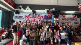 Dealer resmi sepeda motor Honda, Mitra Jaya Bekasi, merayakan Hari Pelanggan Nasional 2026 di showroom yang berlokasi di Jalan Sudirman No. 99, Kranji, Bekasi.