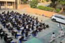 Suasana pelatihan beladiri Ju-Jitsu oleh Polsek Bekasi Selatan 