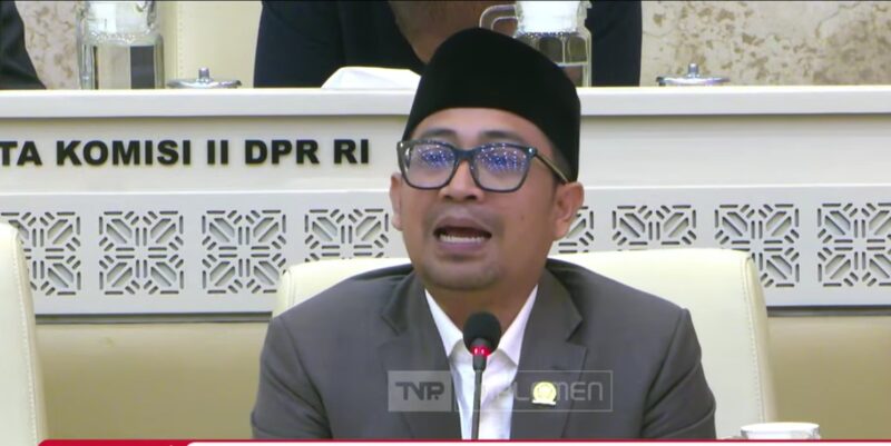 Anggota Komisi II DPR RI, Muhammad Khozin,  (dok. TV parlemen)