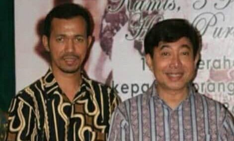 Yusuf Blegur bersama Muhammad Guruh Soekarno Putra.