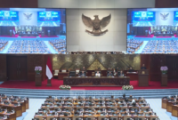 Dewan Perwakilan Rakyat (DPR) RI mengesahkan RUU APBN Tahun 2027. Pengesahan digelar pada Rapat Paripurna ke-7. (Foto/TV Parlemen)