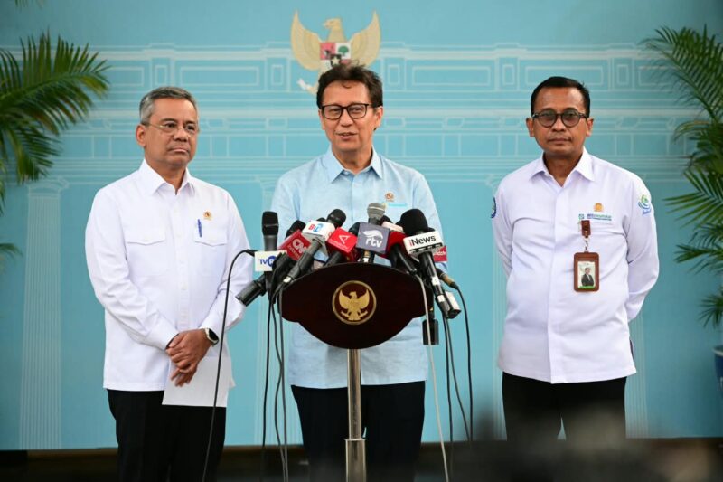 Menteri Kesehatan (Menkes) Budi Gunadi Sadikin dalam keterangannya usai menghadiri rapat terbatas yang dipimpin oleh Presiden Prabowo. (Foto/BPMI)