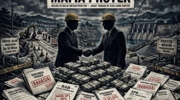 Ilustrasi mafia proyek (Foto: AI)