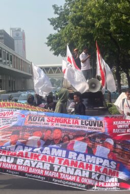 Empat Kali Aksi Belum Ada Penyelesaian, Warga Ciangsana Soal Tanah Kota Wisata Ecovia Siap Geruduk DPR RI dan Istana