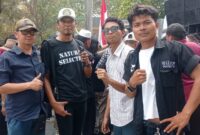 Prabu Peduli Lingkungan bersama Kelompok Kerja (Pokja) Wartawan Setu ikut serta dalam aksi damai solidaritas wartawan se-Bekasi Raya, Kamis (15/10/2026).
