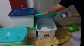Barang bukti sabu yang diamankan aparat gabungan