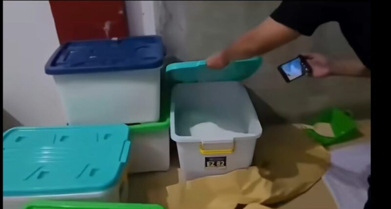 Barang bukti sabu yang diamankan aparat gabungan