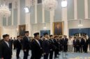 Pengambilan sumpah jabat sejumlah Menteri Kabinet Merah Putih, kemarin. (Foto: detik.com)