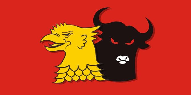 Lambang Partai Gerindra dan PDIP (Foto: Ist)